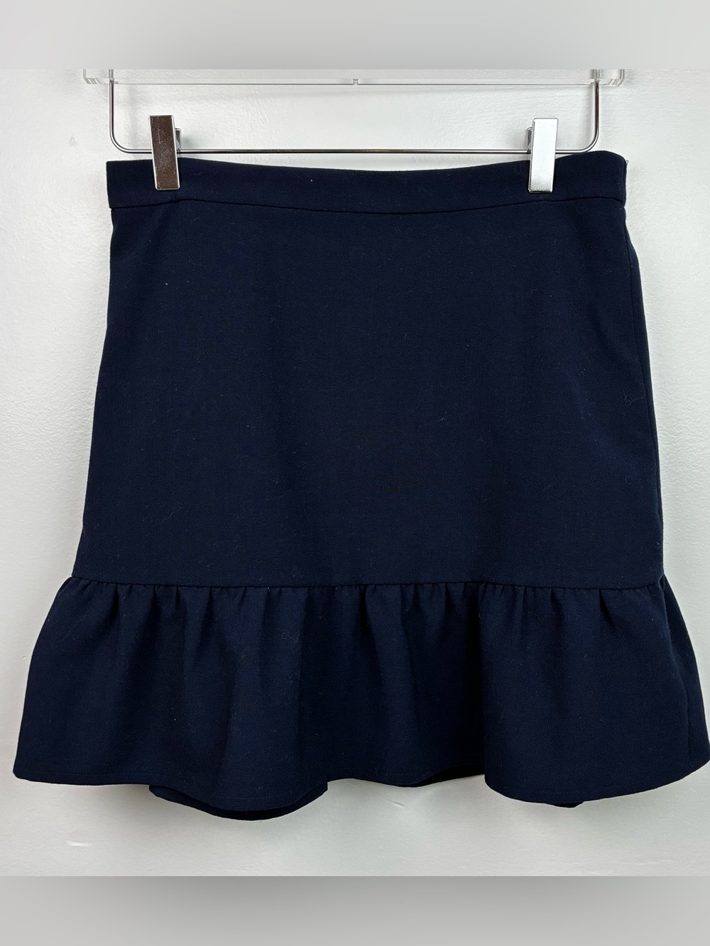 J. Crew Mercantile Navy Blue Flounce Skirt